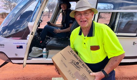 Jo and the Mayor of Bulloo Shire