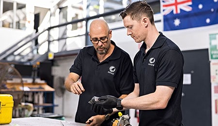 Omni team performing maintenance